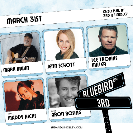 Bluebird On 3rd featuring Mark Irwin , Jenn Schott & Lee Thomas Miller with Maddy Hicks and Aron Rosing